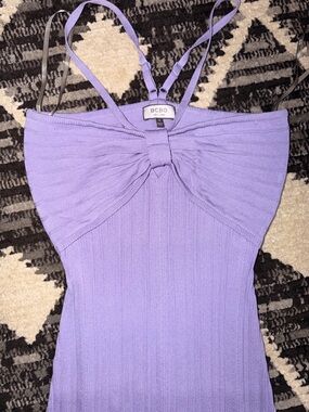 BCBG Lilac Ribbed Knit Dress NWOT